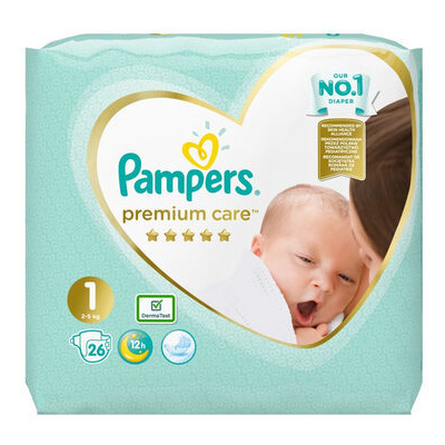 pampers premium care newborn 2-5kg 88 ks