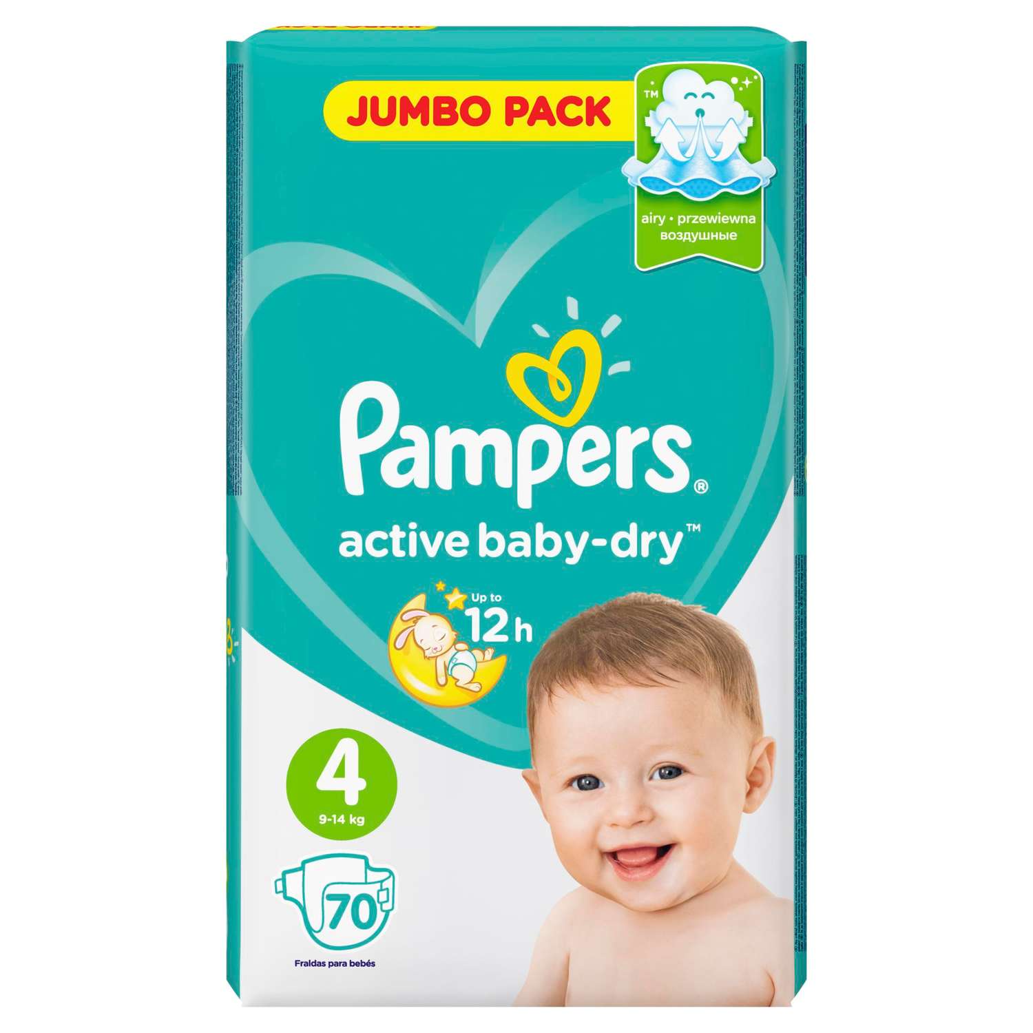 pampers active baby-dry74 szt