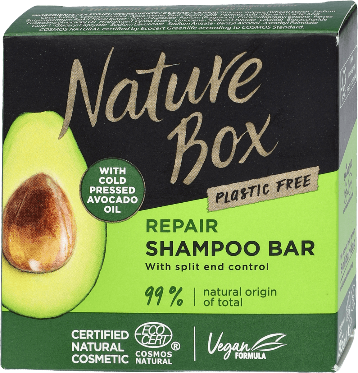 nature box szampon awokado skład