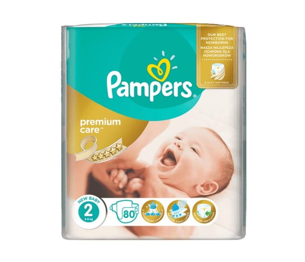 pampers premium care pieluchy rozmiar 2 mini 3-6kg 80 sztuk