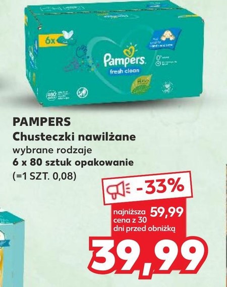 chusteczki pampers sensitive kaufland