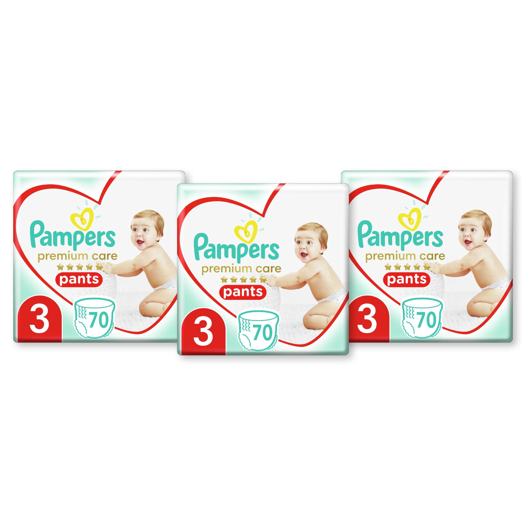 pampers pieluchomajtki pants 3 midi 120 szt