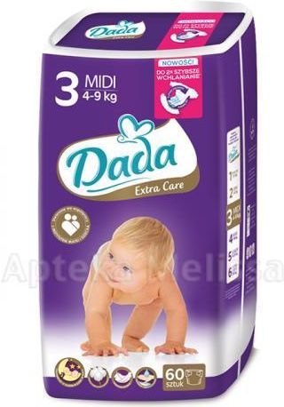 pieluchy dada extra care midi 60 szt