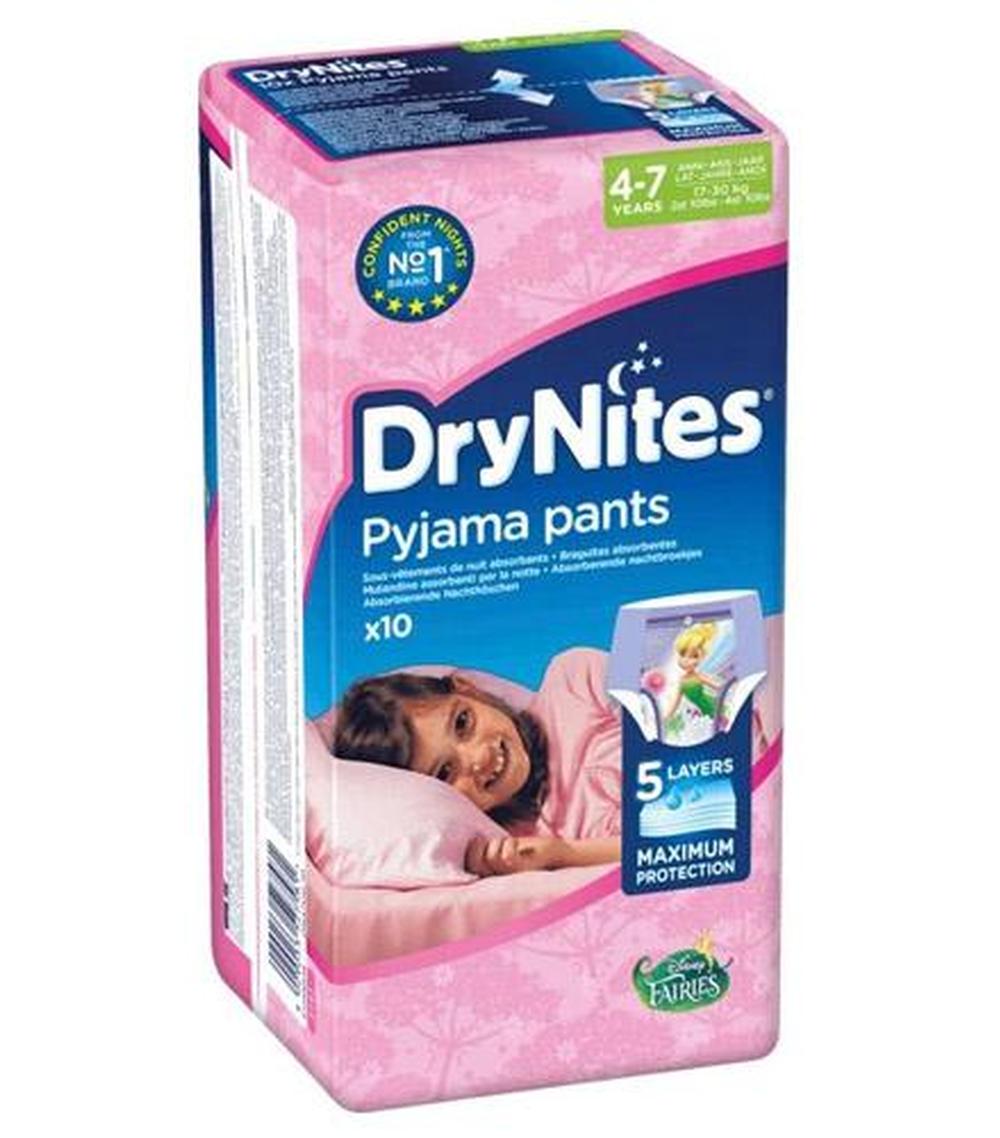 pieluchomajtki huggies drynites dziewczynki 4-7 lat