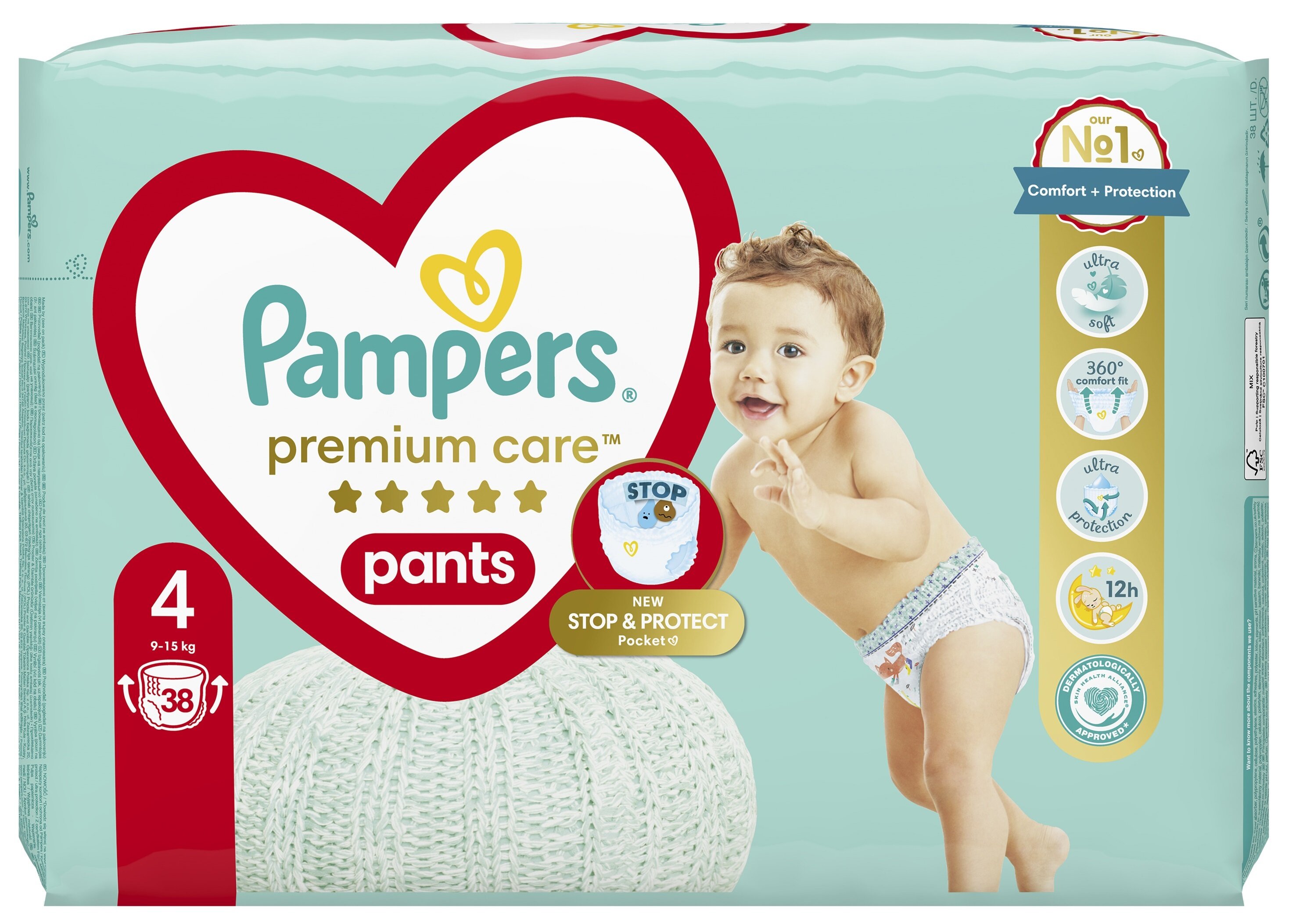 pieluchomajtki pampers premium care 4