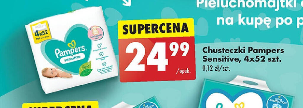 biedronka chusteczki nawilżane pampers