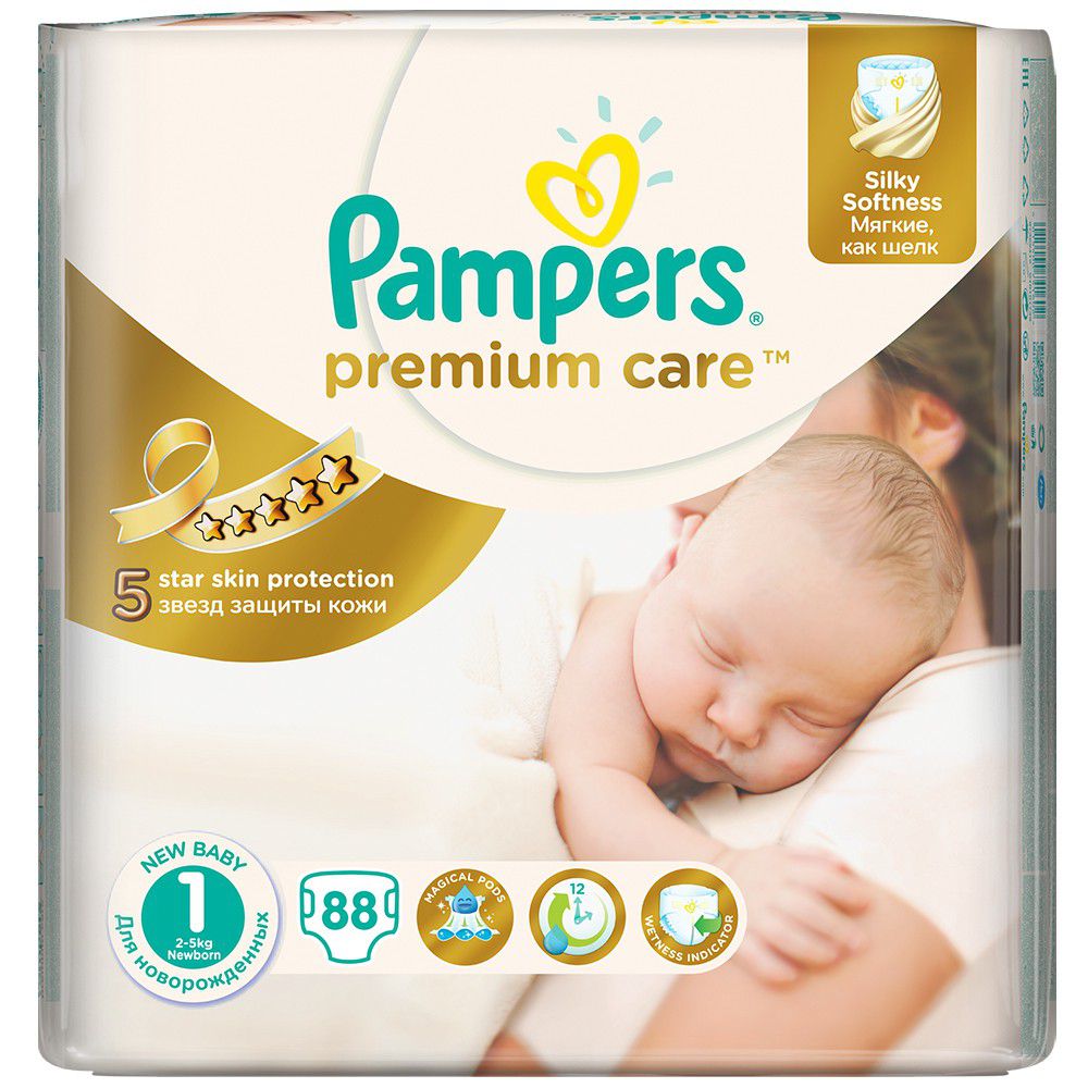 pampers premium care 1 88 sztuk