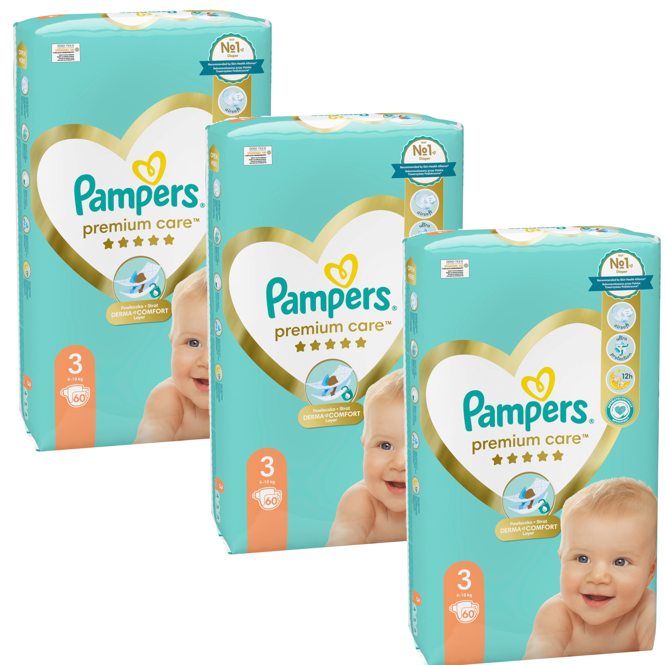 pieluchy pampers premium care 3 80 szt cena