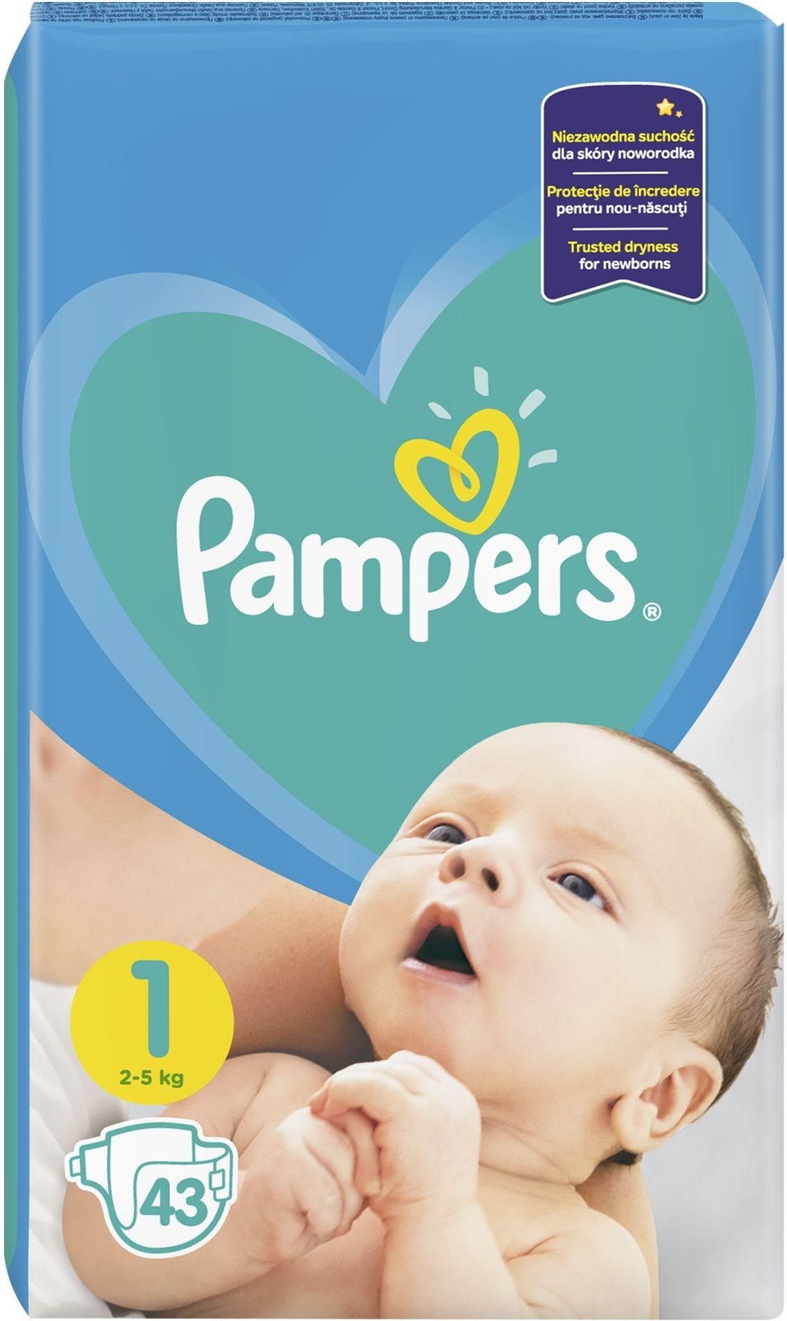 pampers new baby dry 1 43 cena