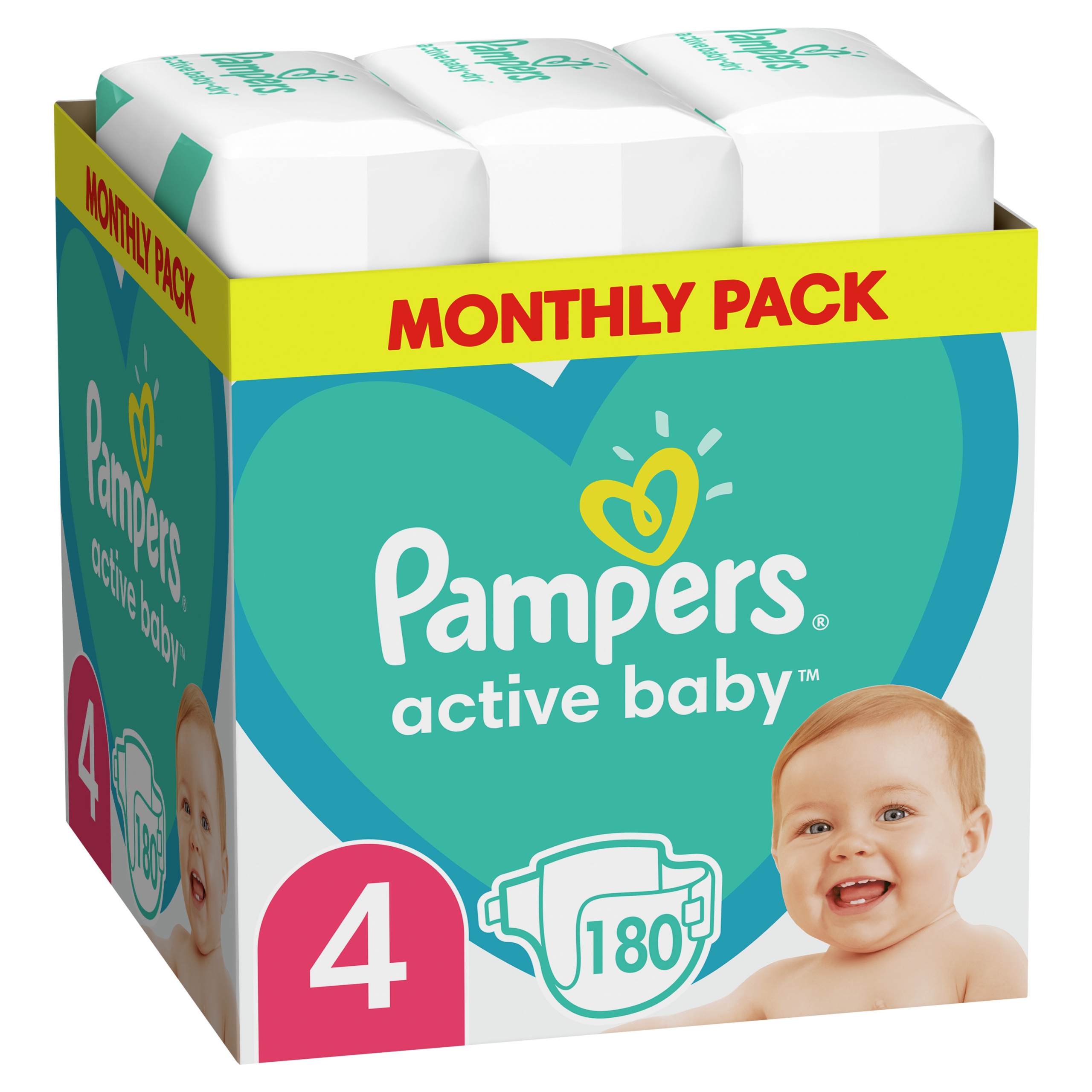 pampers 4 196 szt