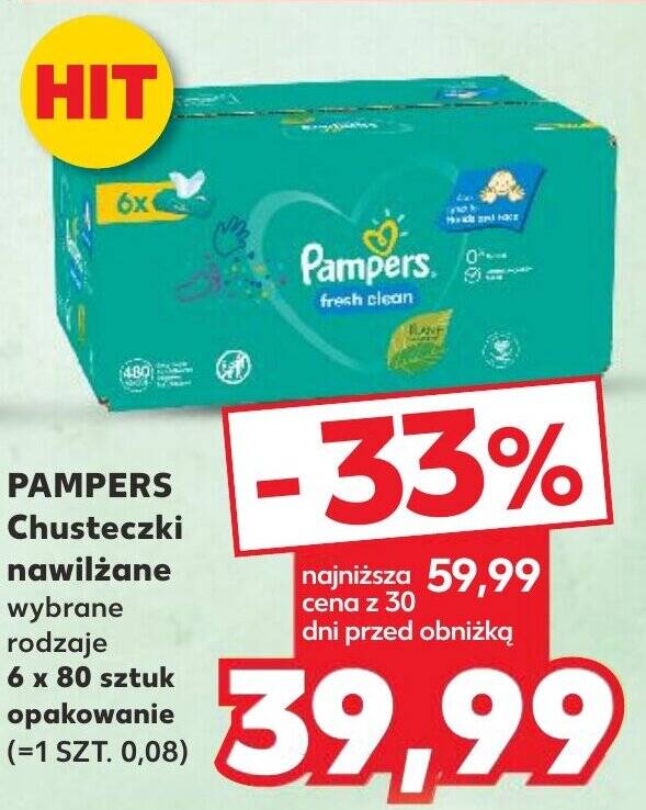 chusteczki nawilżane pampers kaufland