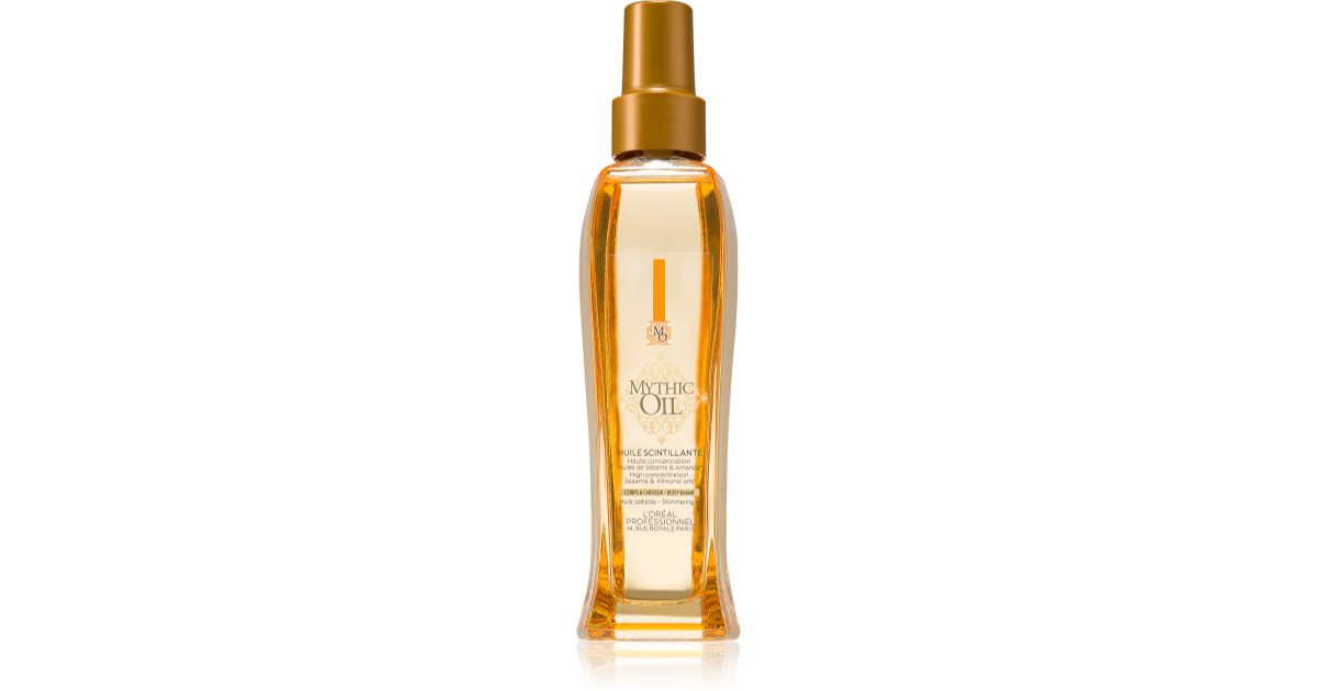 mythic oil shimmering oil rozświetlający olejek do włosów i ciała