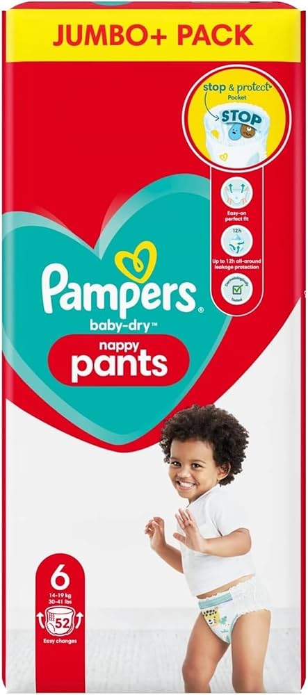 jumbo pack pampers pants 6