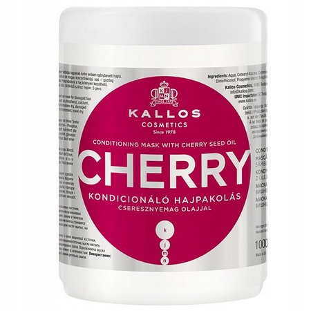 kallos cherry kondycjonujący szampon do włosów 1000ml