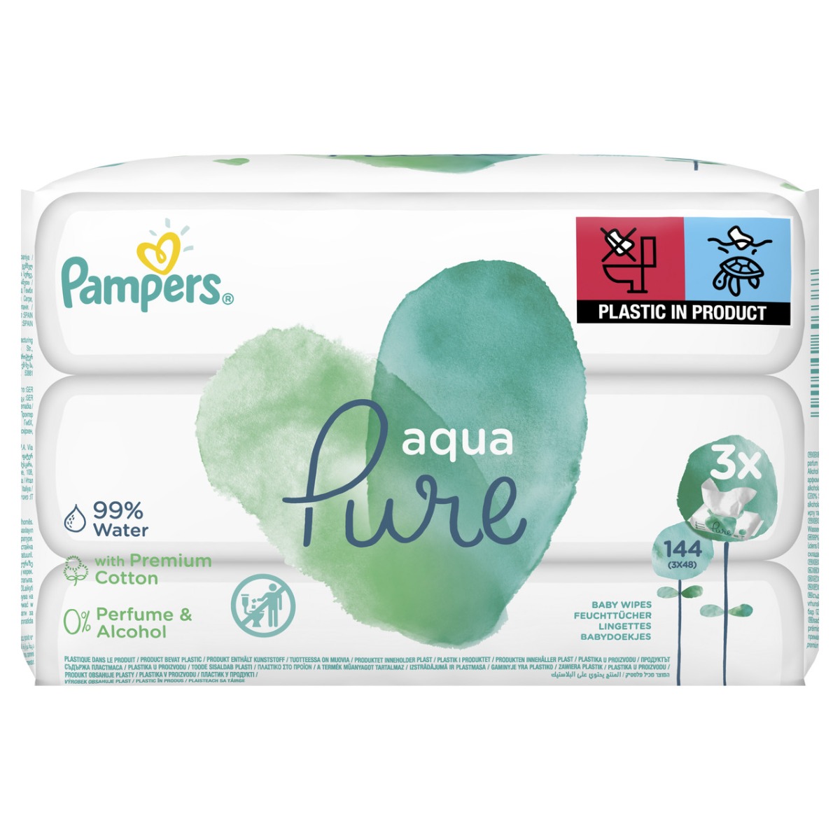 pampers aqua pure wipes opinie