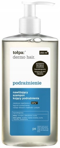 dermo hair podrażnienie nawilżający szampon kojący podrażnienia 250 m