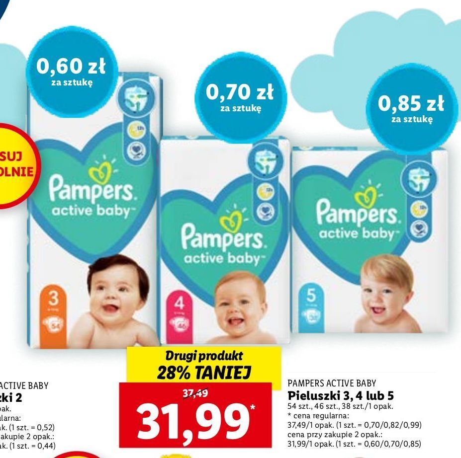 lidl pampers active baby 4