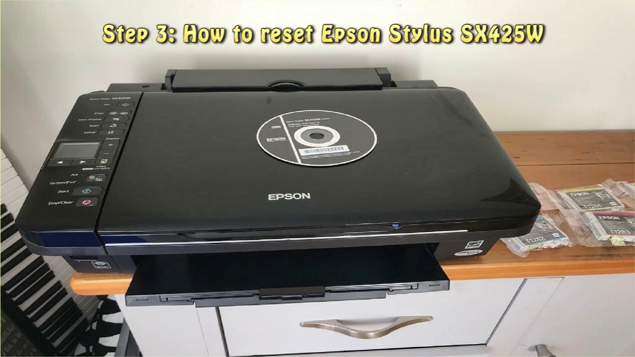 epson sx425w reset pampers