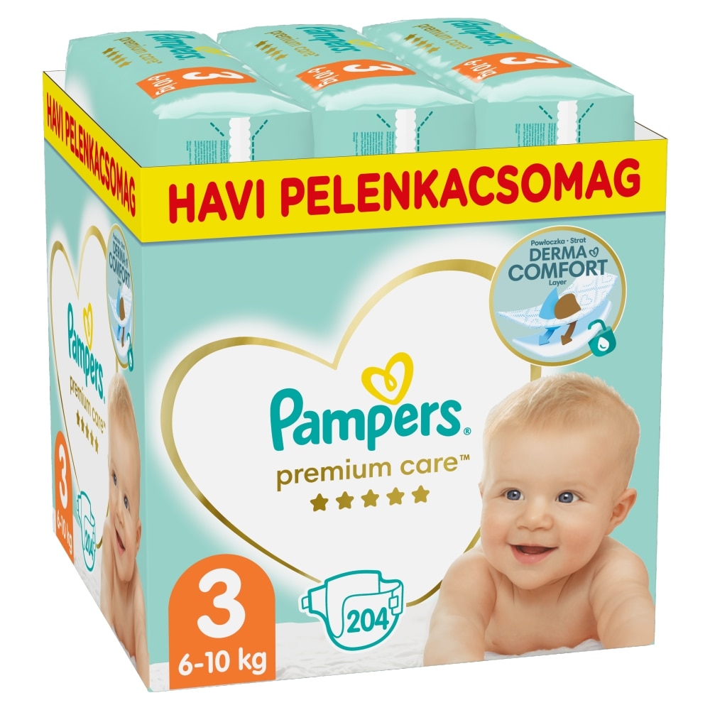 pampers premium care 3 204