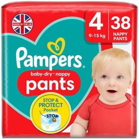 pampers baby dry nappy pants size 4 najtaniej