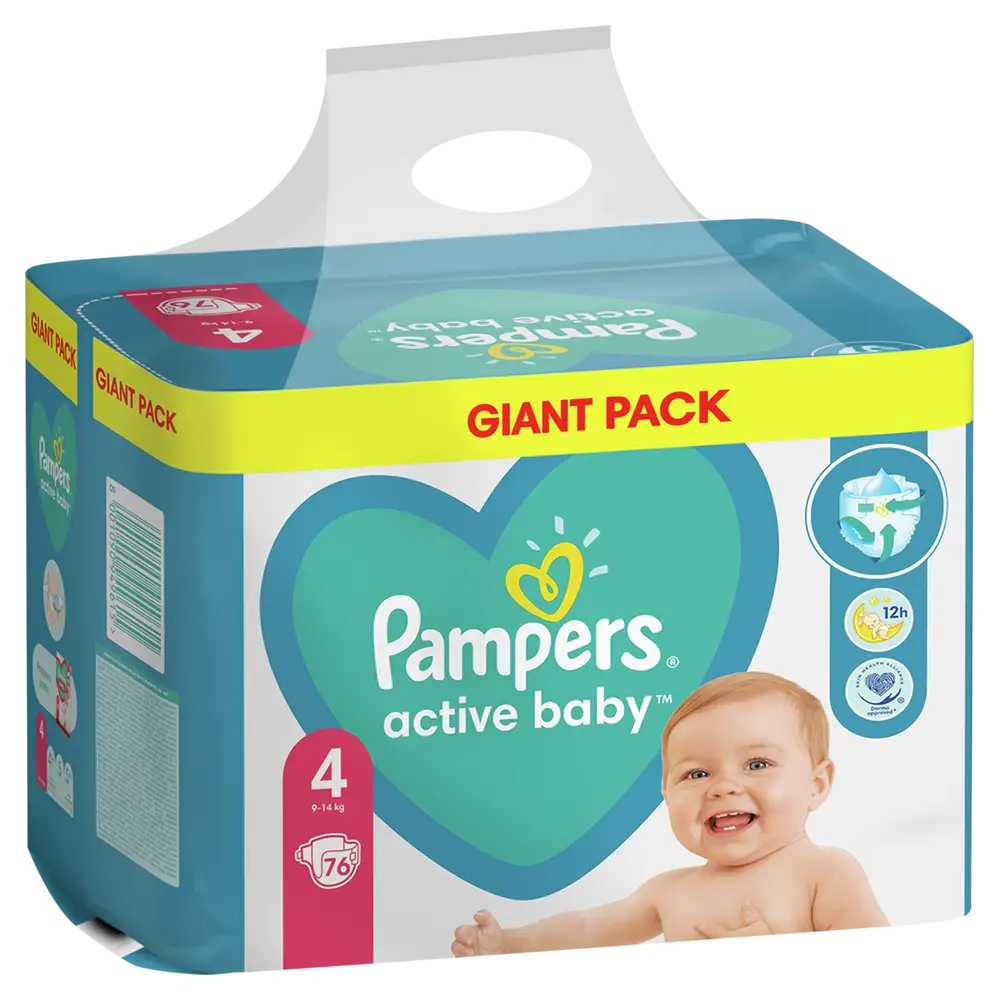 4 pieluchy pampers