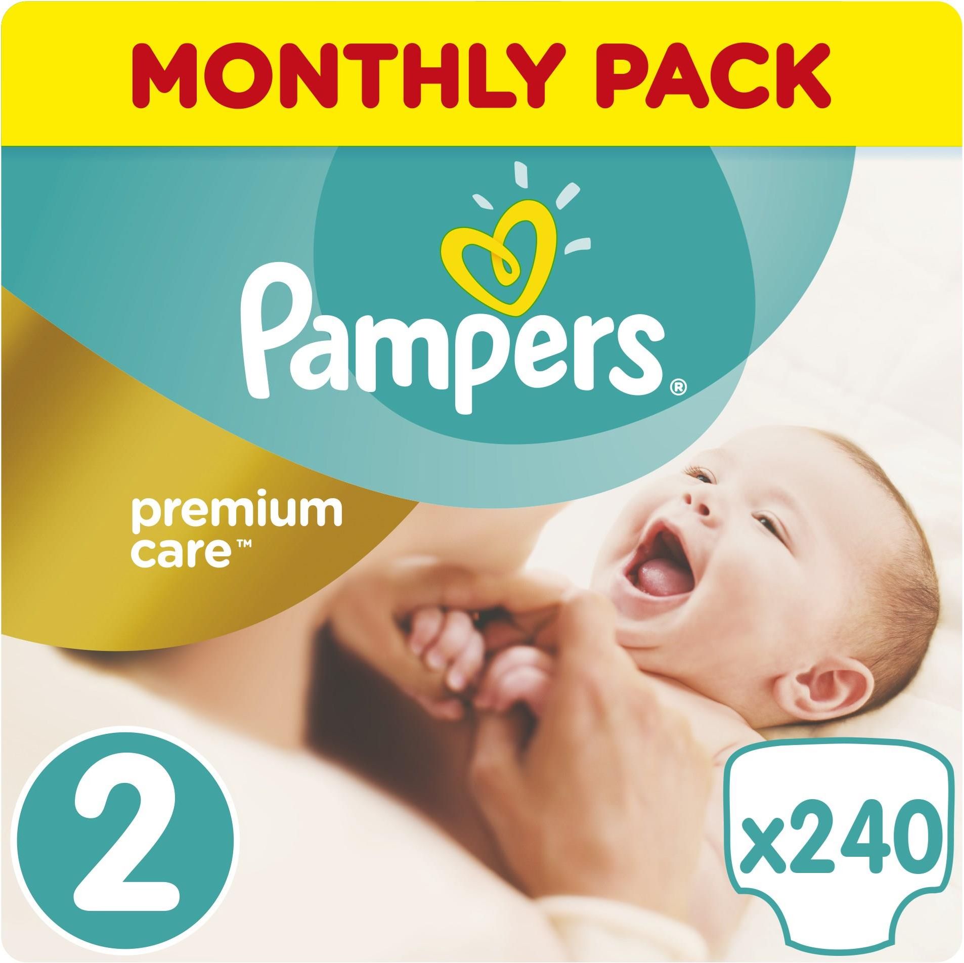 pampers premium care 2 mini 240 szt ceneo