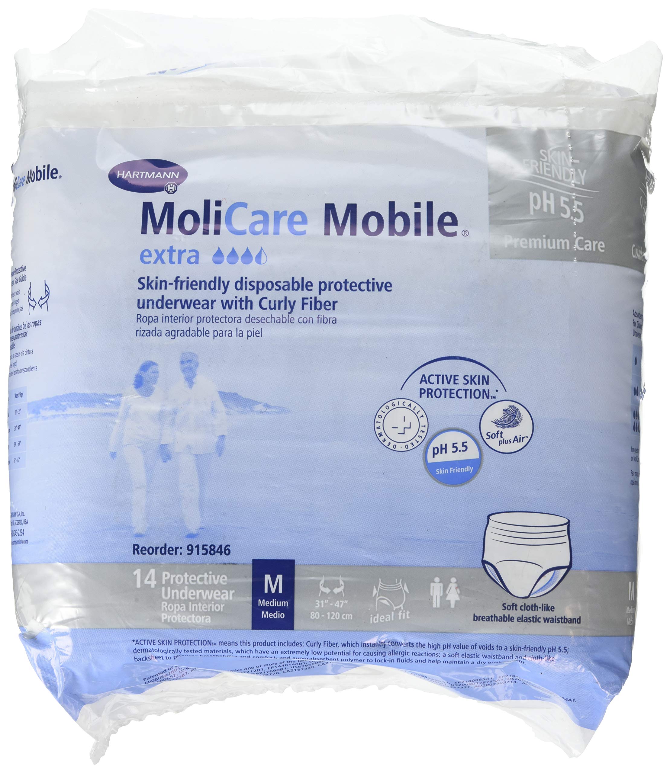 molicare mobile super medium pieluchomajtki x 14 szt