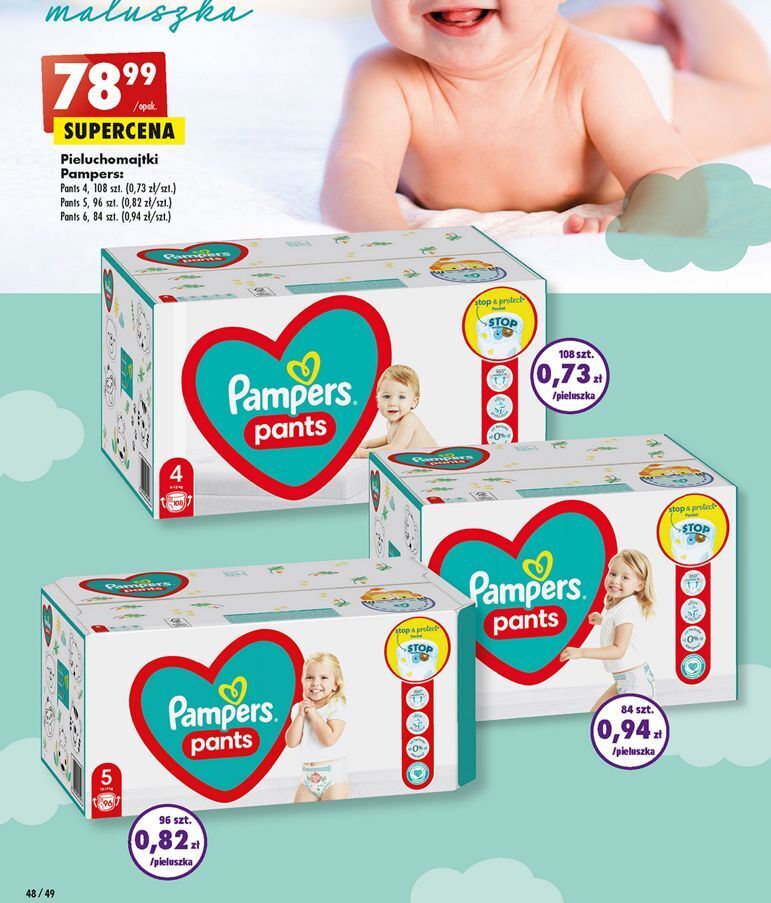 pieluchomajtki pampers 5 promocja