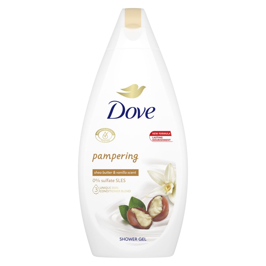 dove purely pampering nourishing shower gel-shea butter with warm vanilla