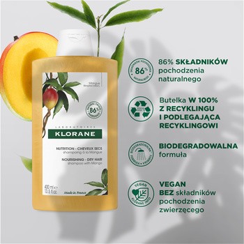 klorane mango szampon skład