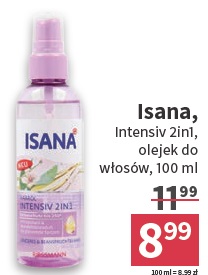 promocja tylko w rossmann isana intensiv 2in1 olejek do włosów