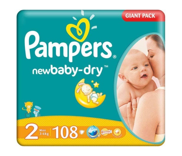 pampers new baby pieluchy rozmiar 2 mini 3-6kg 100 sztuk