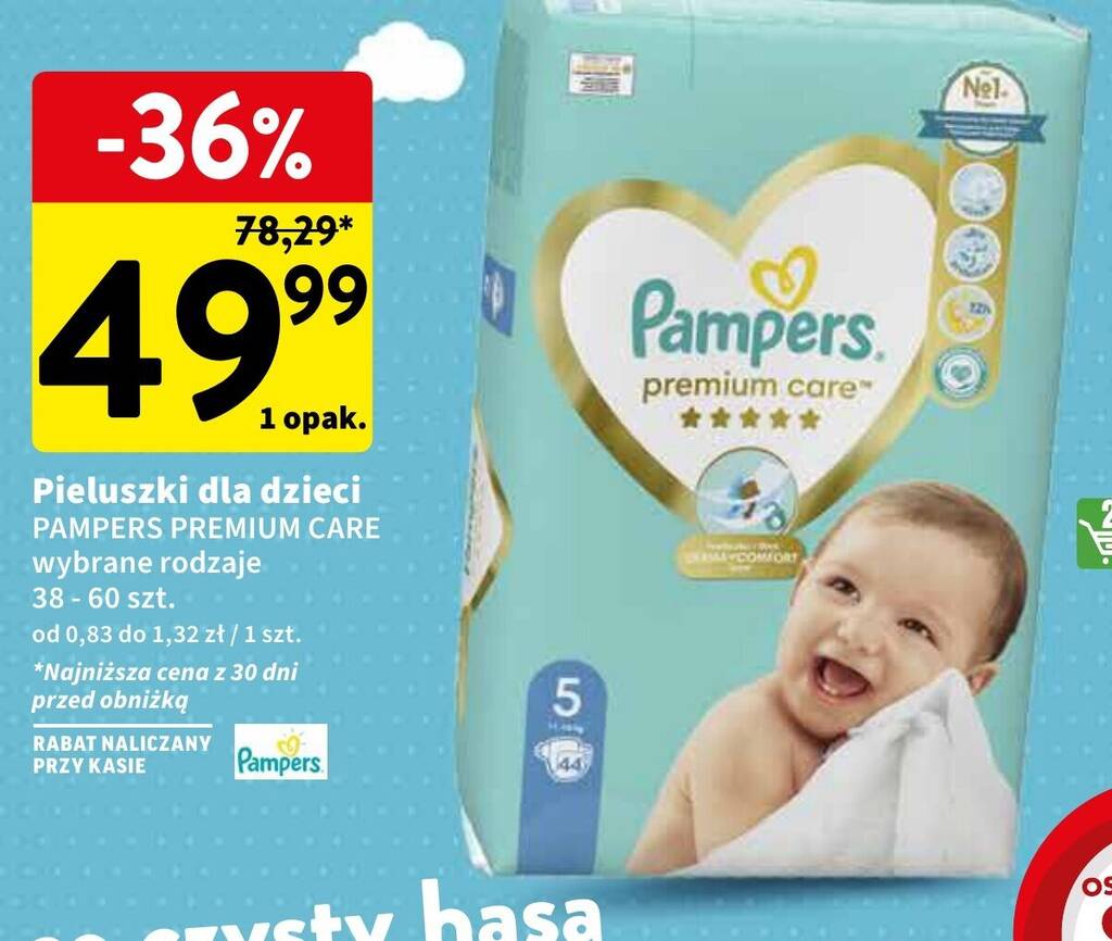 czy na kasie ma sie pampers