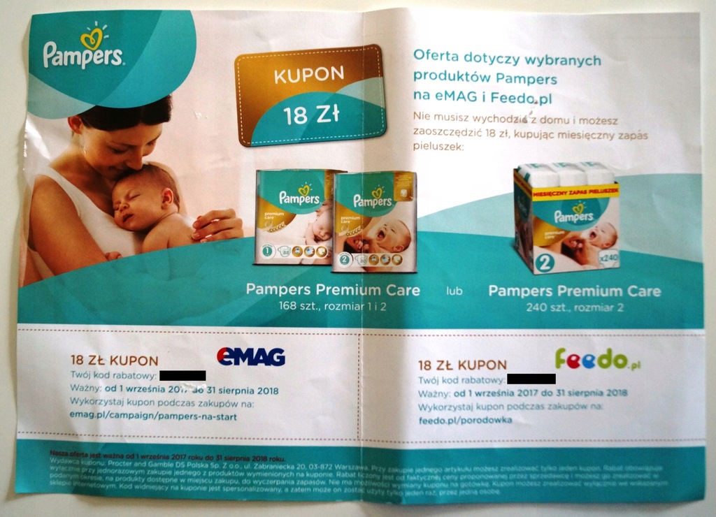 kod promocyjny emag na pampers