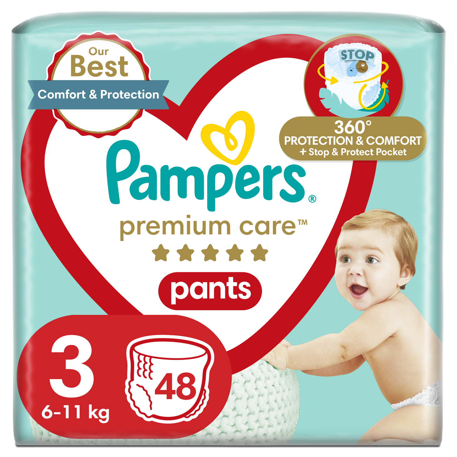 pieluchomajtki pampers 3 48sztuk