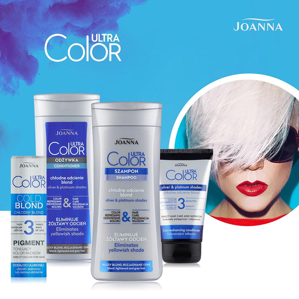 joanna ultra color odżywka do włosów koloryzująca chłodne odcienie blond