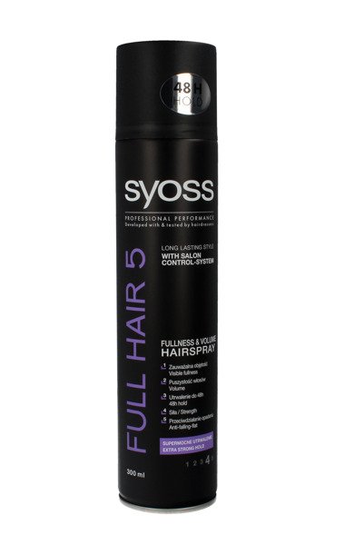 schwarzkopf syoss full hair 5d lakier do włosów