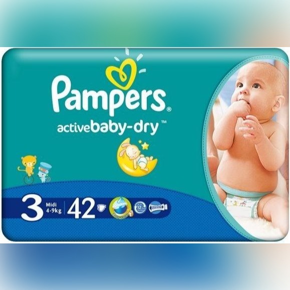 pampers active baby-dry pieluchy 3 midi 42szt