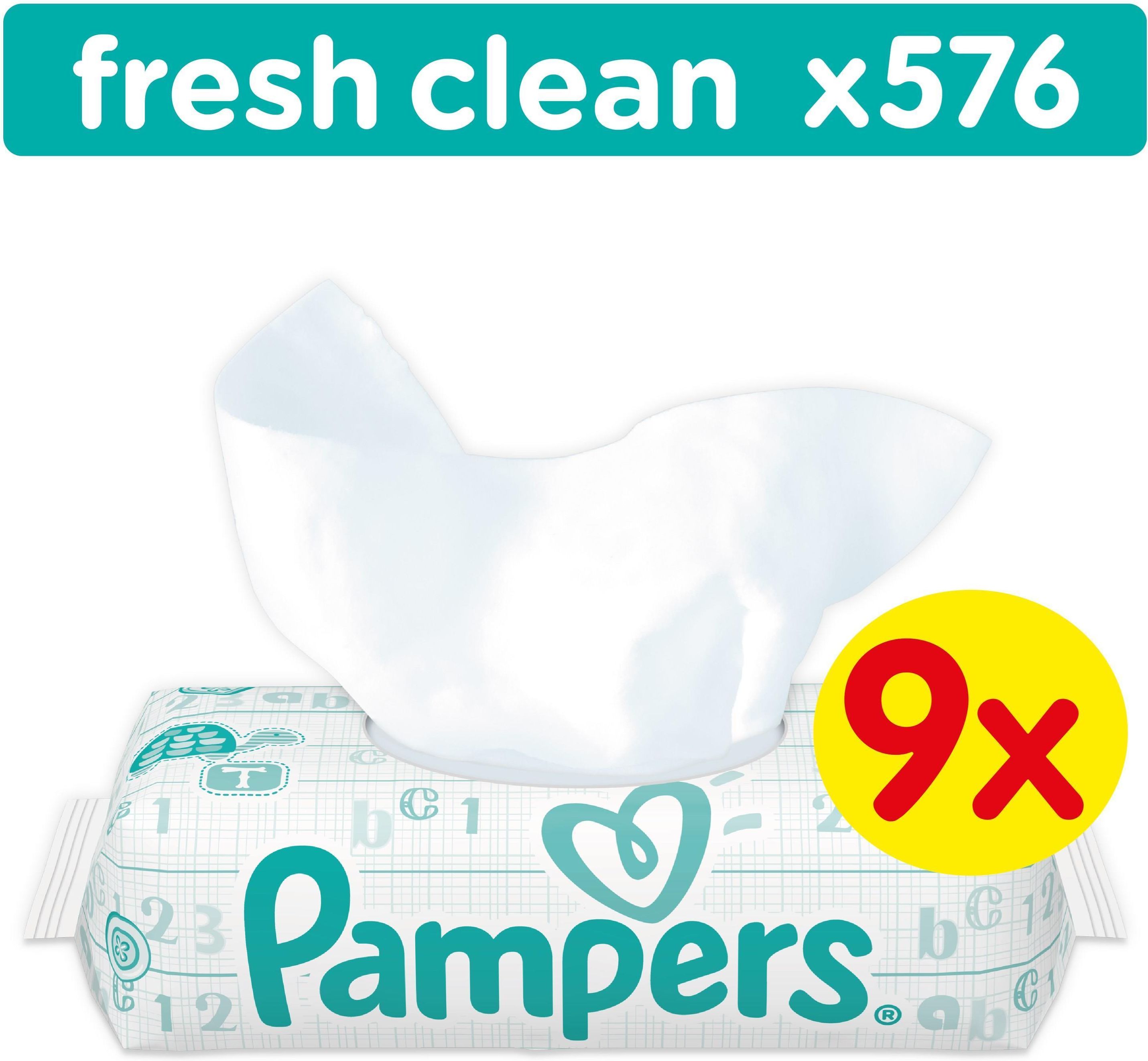 pampers fresh clean chusteczki 9 x 64 sztuki