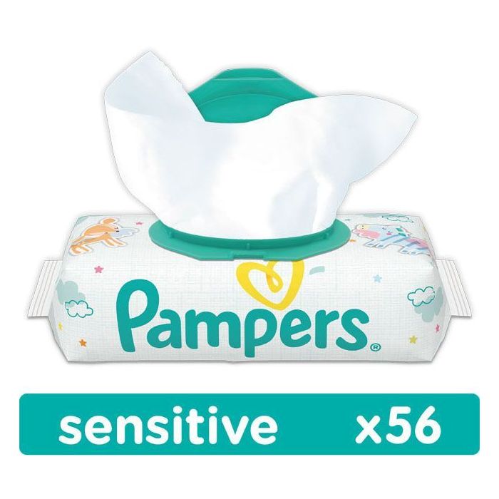 chusteczki pampers sensitive z wieczkiem