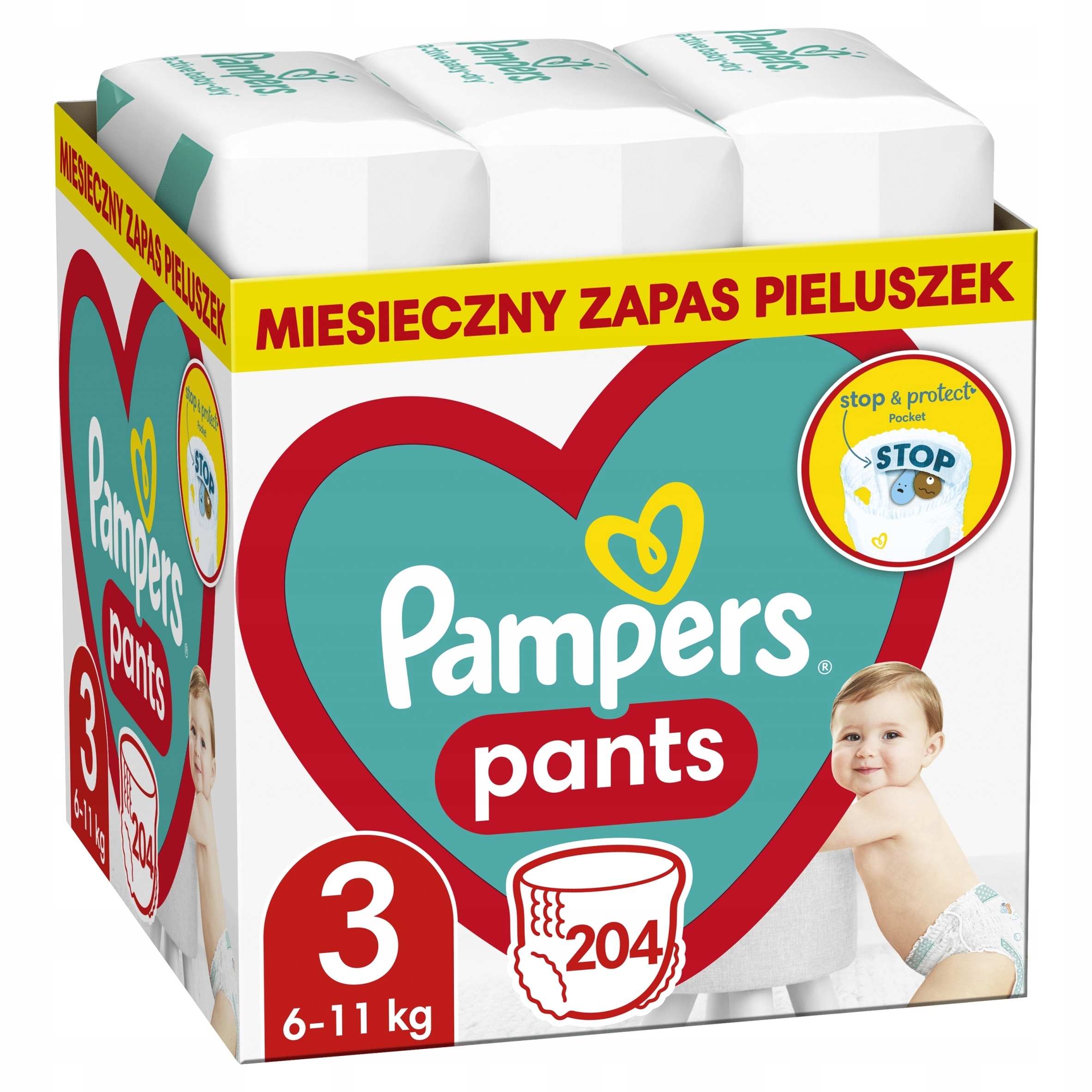 pampers pants 3 zapas miesieczny