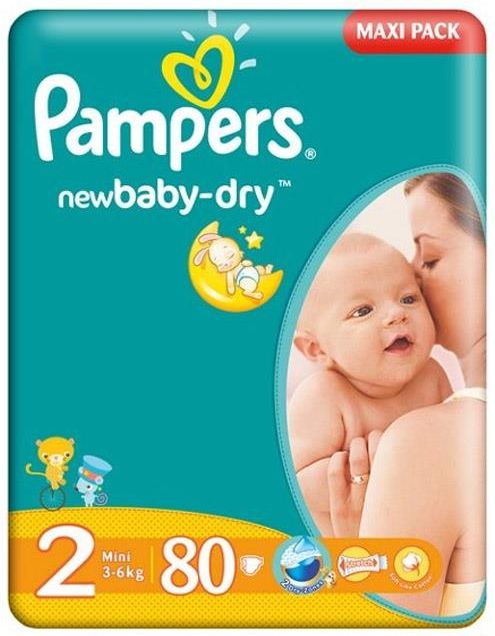 pampers new baby dry 2 80 szt