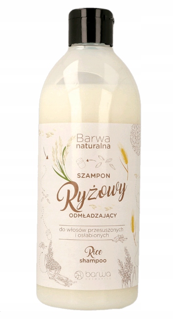 barwa naturalna szampon ryżowy