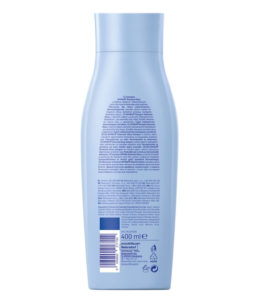 nivea szampon diamond gloss skład