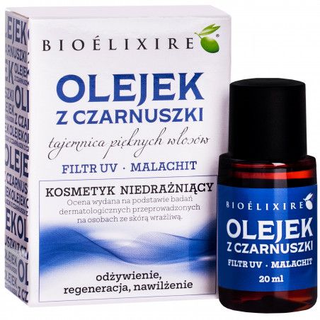 olejek do włosów z czarnuszki bioelixire