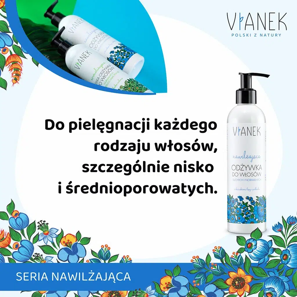 vianek nawilżająca odżywka do włosów suchych 250ml