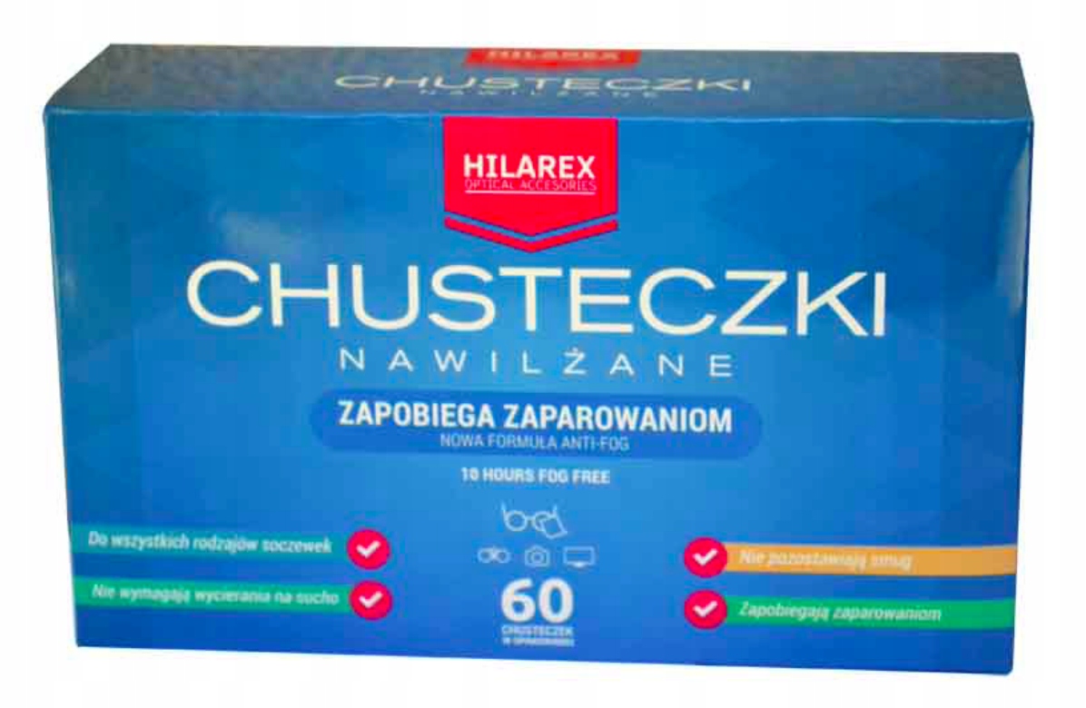 chusteczki nawilżane hilarex optical