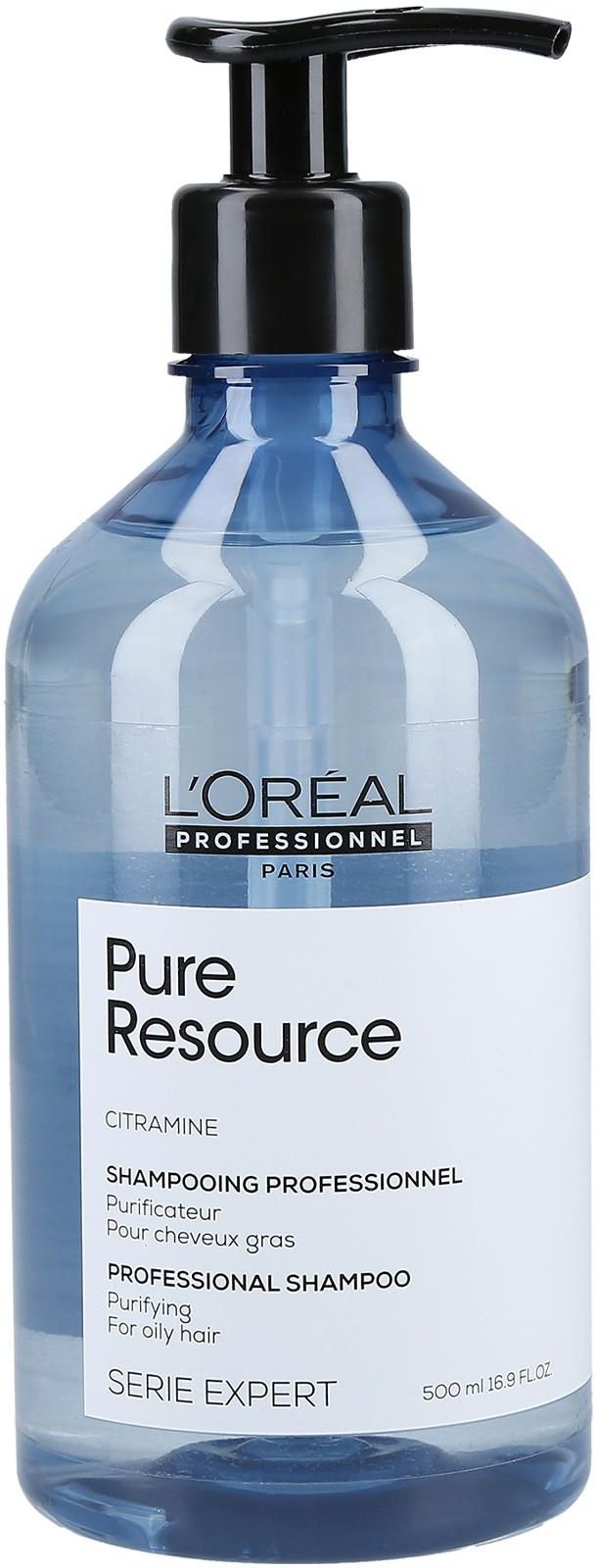 loreal pure resource szampon do przetłuszczających się włosów 500ml