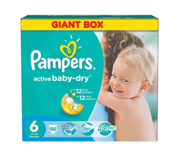 nowe pieluchy pampers active baby dry 2x