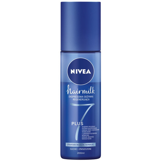 nivea hairmilk ekspresowa regenerująca odżywka do włosów o strukturze normalnej